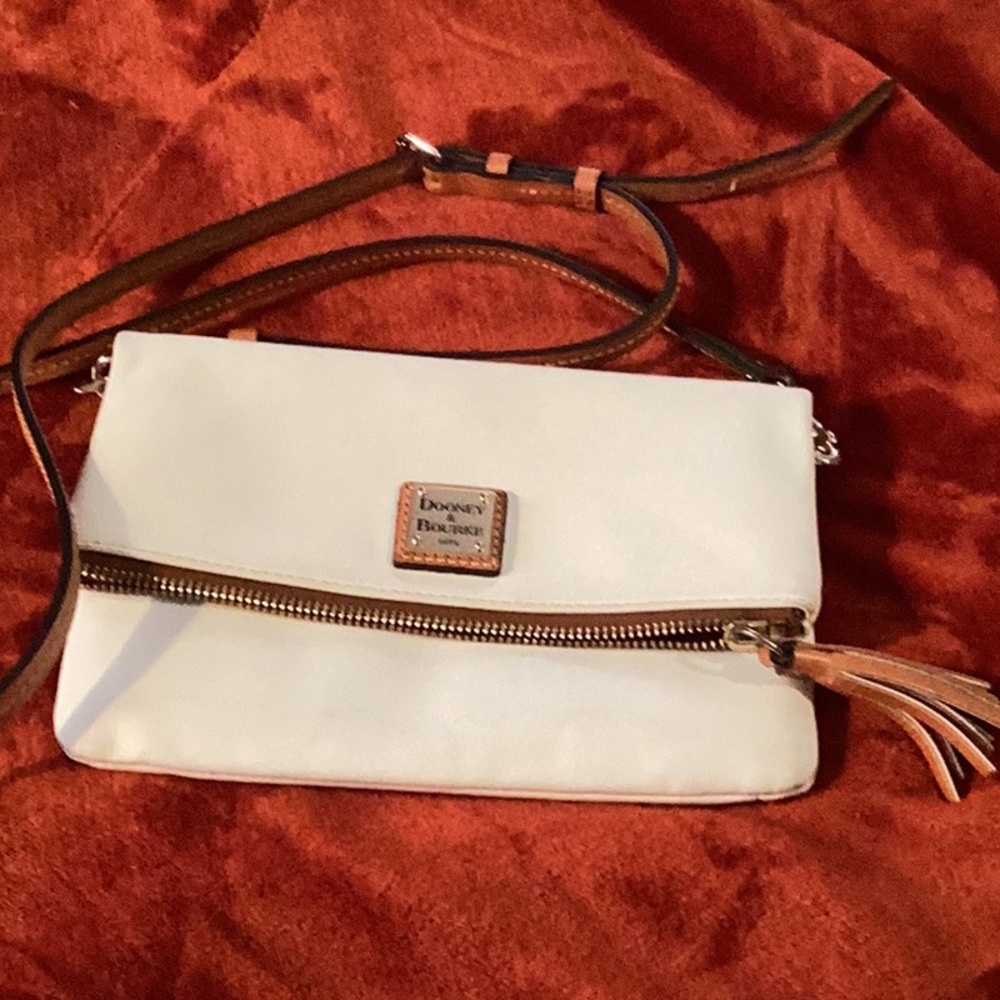 Rooney and Bourke crossbody purse. 8 1/2 x 6 when folded or 10 when opened